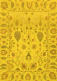 Abstract Yellow Modern Rug, abs1685yw