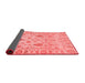 Abstract Red Modern Area Rugs