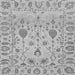 Square Machine Washable Abstract Gray Modern Rug, wshabs1685gry