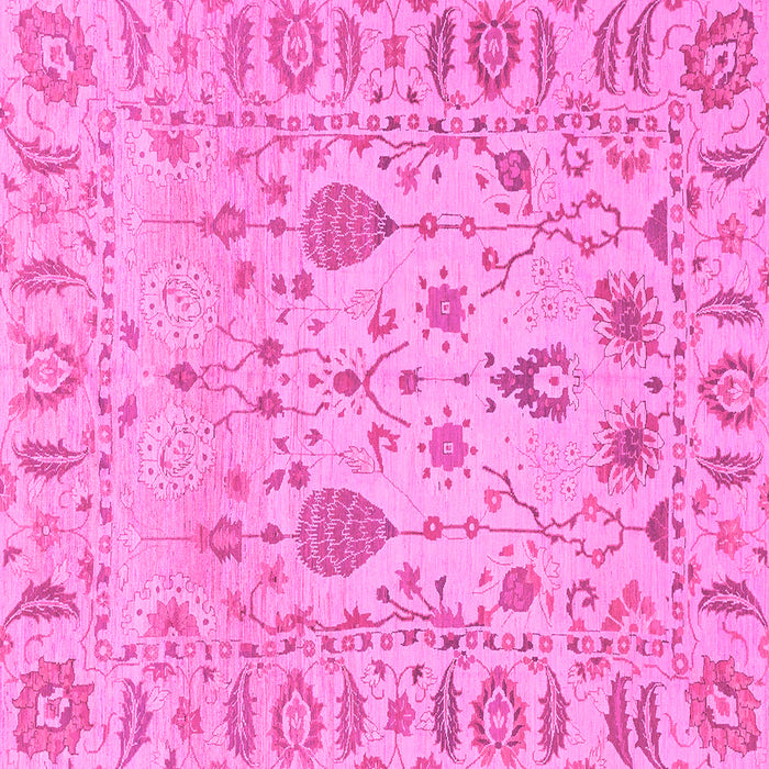 Square Abstract Pink Modern Rug, abs1685pnk