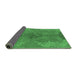 Sideview of Abstract Emerald Green Modern Rug, abs1686emgrn