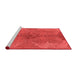 Modern Red Washable Rugs