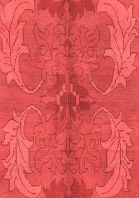 Abstract Red Modern Rug, abs1686red