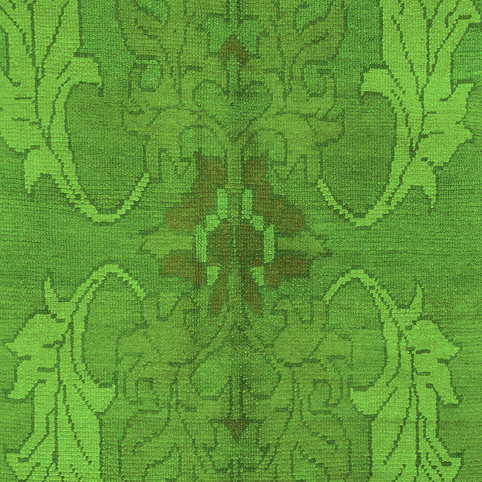 Machine Washable Abstract Green Modern Area Rugs, wshabs1686grn