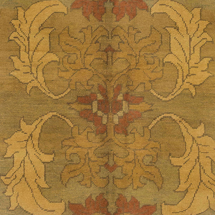 Square Machine Washable Abstract Dark Orange Rug, wshabs1686