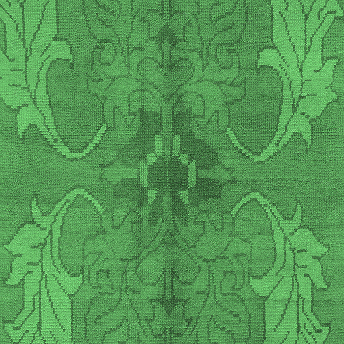 Machine Washable Abstract Emerald Green Modern Area Rugs, wshabs1686emgrn