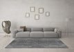 Machine Washable Abstract Gray Modern Rug in a Living Room,, wshabs1686gry