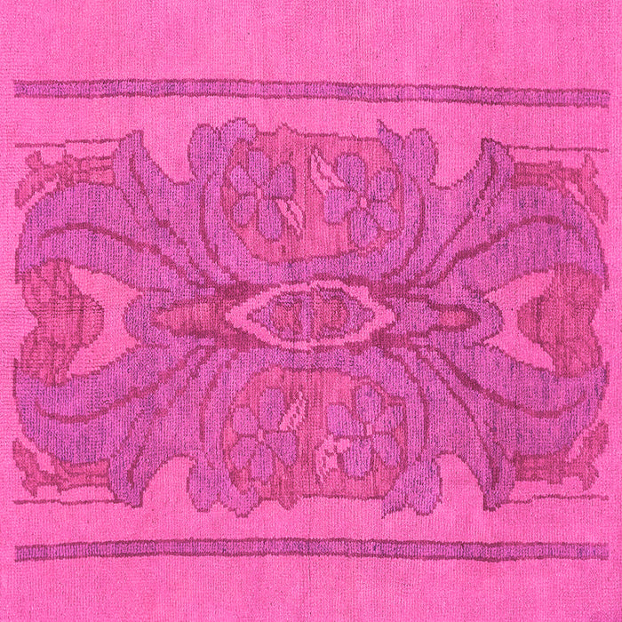 Square Abstract Pink Modern Rug, abs1687pnk