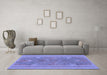 Machine Washable Abstract Blue Modern Rug in a Living Room, wshabs1687blu