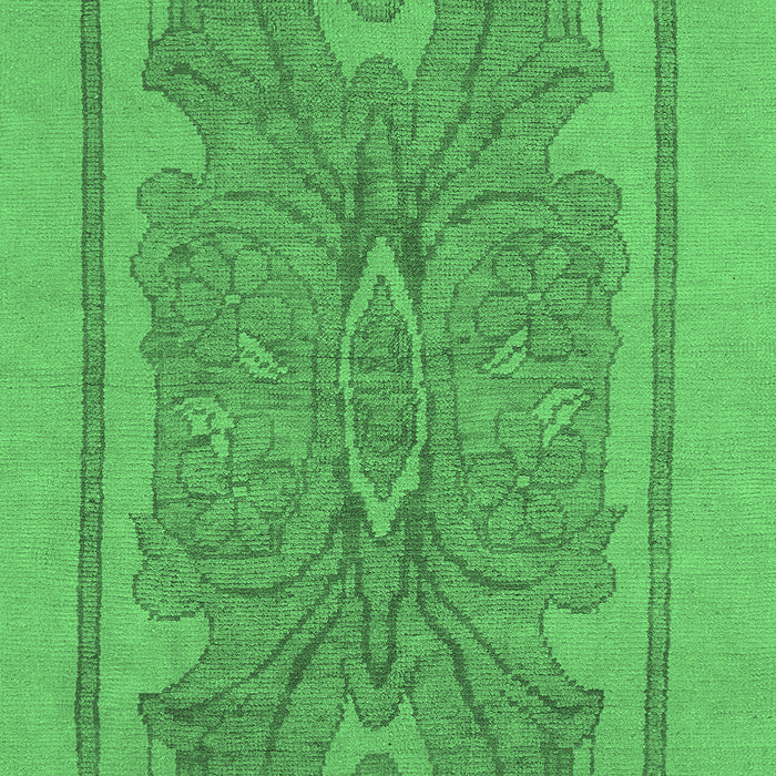 Abstract Emerald Green Modern Rug, abs1687emgrn