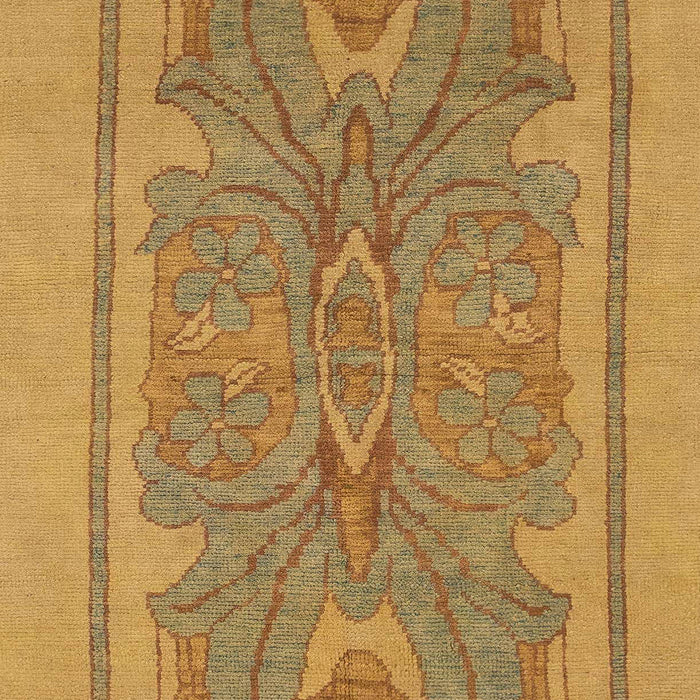 Machine Washable Abstract Yellow Rug, wshabs1687