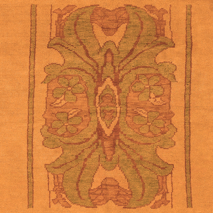 Square Abstract Orange Modern Rug, abs1687org