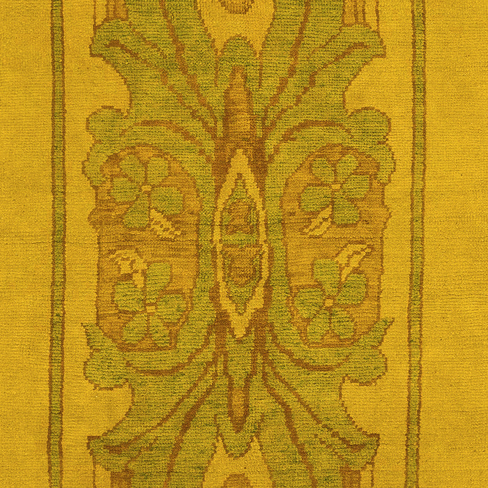 Machine Washable Abstract Yellow Modern Rug, wshabs1687yw