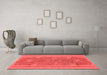 Modern Red Washable Rugs