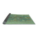 Sideview of Abstract Light Blue Modern Rug, abs1687lblu