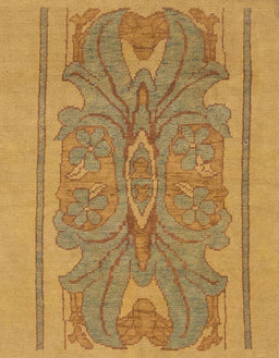 Abstract Yellow Modern Rug, abs1687