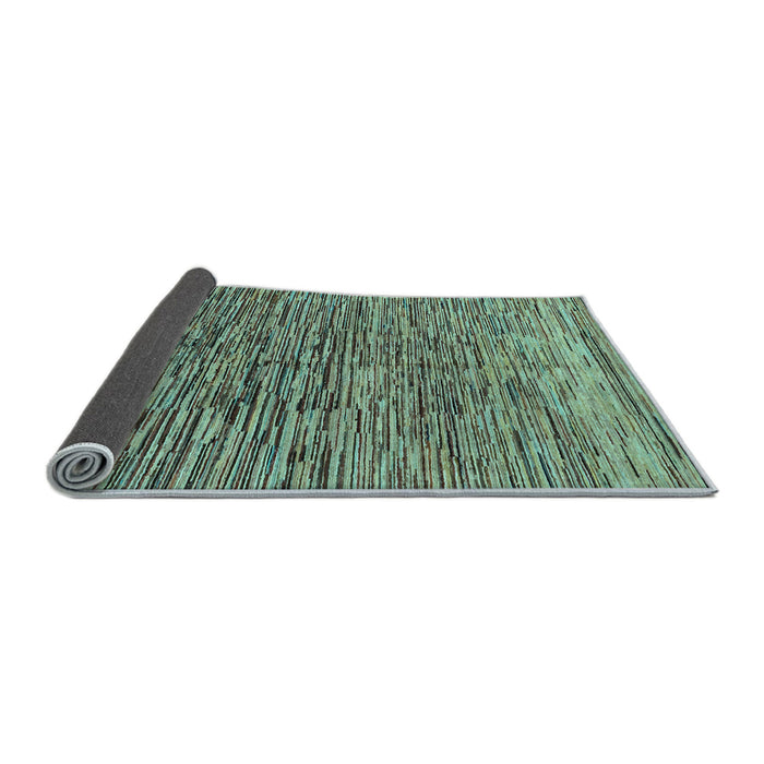Sideview of Abstract Light Blue Modern Rug, abs1688lblu