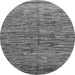 Round Abstract Gray Modern Rug, abs1688gry