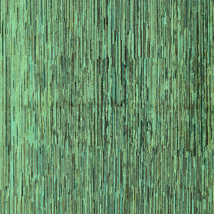 Square Abstract Turquoise Modern Rug, abs1688turq