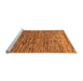 Sideview of Machine Washable Abstract Orange Modern Area Rugs, wshabs1688org