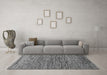 Machine Washable Abstract Gray Modern Rug in a Living Room,, wshabs1688gry