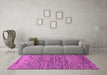 Machine Washable Abstract Purple Modern Area Rugs in a Living Room, wshabs1688pur