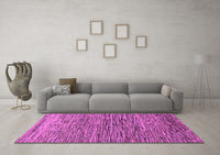 Machine Washable Abstract Purple Modern Rug, wshabs1688pur