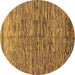 Round Abstract Brown Modern Rug, abs1688brn