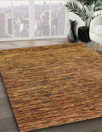 Abstract Saddle Brown Modern Rug, abs1689