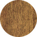 Round Abstract Brown Modern Rug, abs1689brn