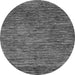 Round Machine Washable Abstract Gray Modern Rug, wshabs1689gry