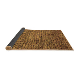 Sideview of Abstract Brown Modern Rug, abs1689brn
