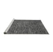 Sideview of Machine Washable Abstract Gray Modern Rug, wshabs1689gry