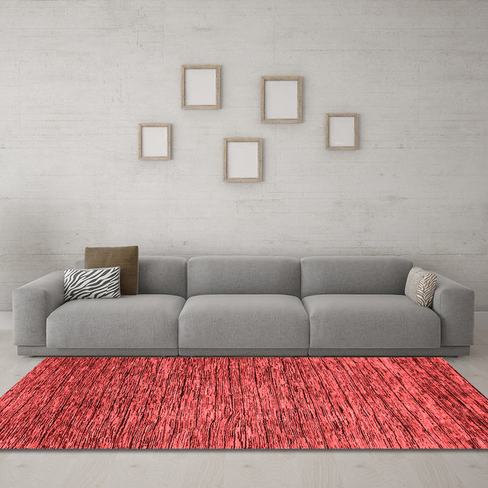 Modern Red Washable Rugs