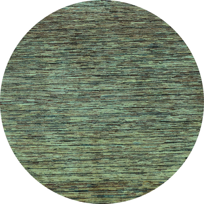 Round Machine Washable Abstract Light Blue Modern Rug, wshabs1689lblu