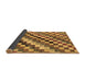 Sideview of Checkered Brown Modern Rug, abs168brn