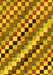 Machine Washable Checkered Yellow Modern Rug, wshabs168yw