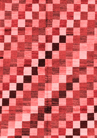 Checkered Red Modern Rug, abs168red