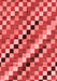 Checkered Red Modern Area Rugs