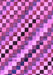Machine Washable Checkered Purple Modern Area Rugs, wshabs168pur