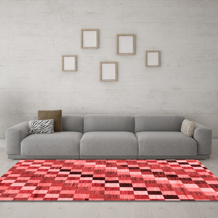 Modern Red Washable Rugs