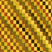 Square Checkered Yellow Modern Rug, abs168yw