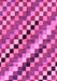 Checkered Pink Modern Rug, abs168pnk