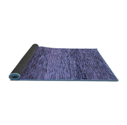 Sideview of Abstract Blue Modern Rug, abs1690blu