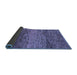 Sideview of Abstract Blue Modern Rug, abs1690blu