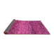 Sideview of Abstract Pink Modern Rug, abs1690pnk