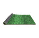 Sideview of Abstract Emerald Green Modern Rug, abs1690emgrn