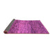 Sideview of Abstract Purple Modern Rug, abs1690pur