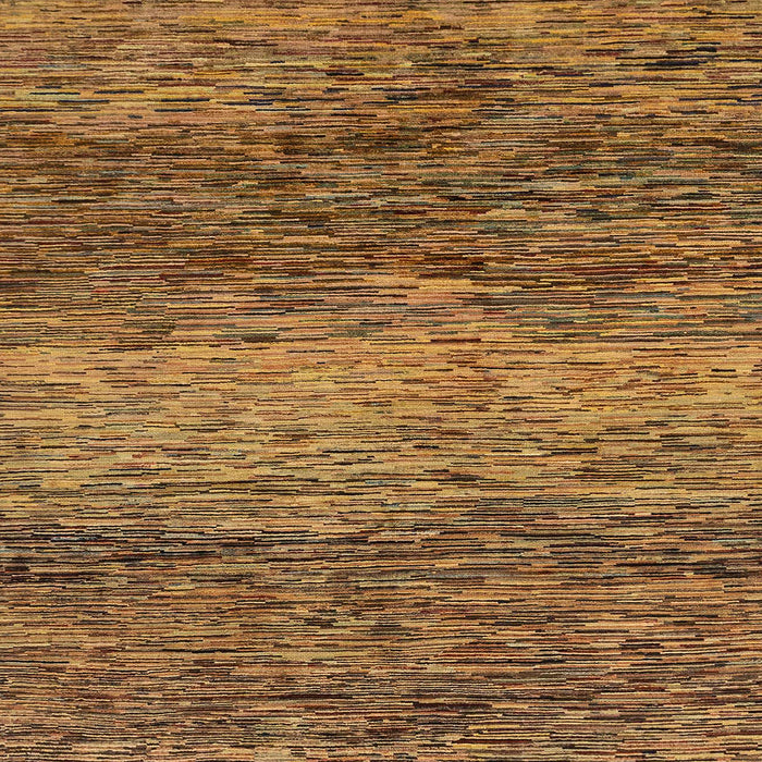 Square Abstract Saddle Brown Modern Rug, abs1690