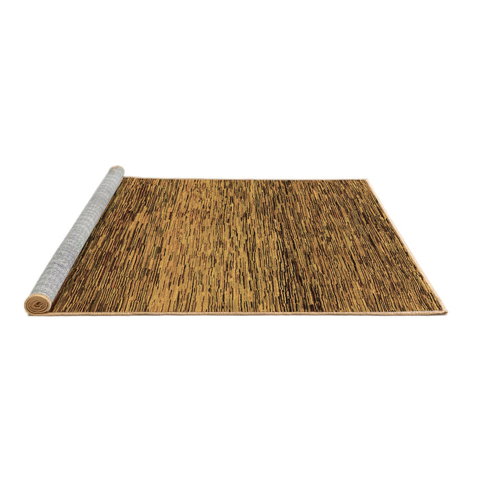 Sideview of Machine Washable Abstract Brown Modern Rug, wshabs1690brn